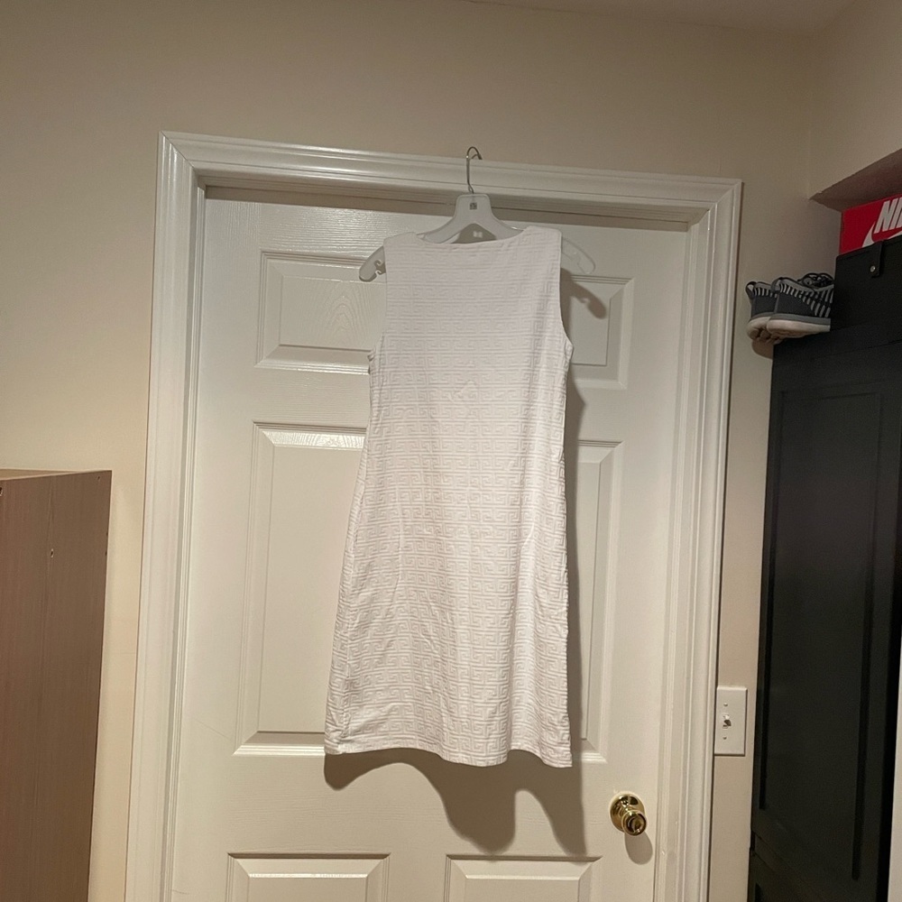 J McLaughlin White Greek Key Dress - Picture 2 of 4